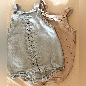 Set of 2 to knit Little Planet one piece outfits